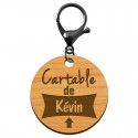 Porte clé identification prénom enfant personnalisé cartable