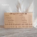Tableau en bois du boulier pour apprendre les chiffres N° 2