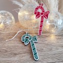 Sucre d'orge déco noël suspension sapin personnalisé