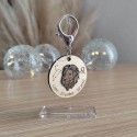 Lion signe astro du zodiaque date porte clé personnalisé bois