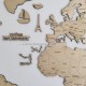 Création de carte géographique personnalisée en bois murale