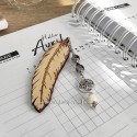 Marque page fait main original avec arbre de vie 