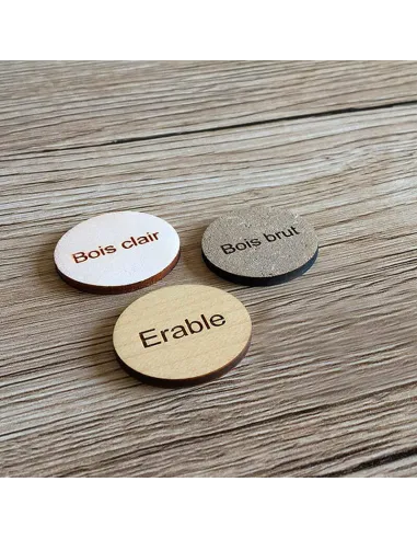 Matière aux choix de la plaque signalétique personnalisée en bois