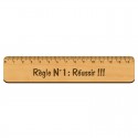 Règle personnalisée artisanale en bois - 151 x 30 mm - macreationperso