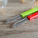 Économe cuisine ustensiles éplucheur Opinel pour légumes n° 115 rouge et vert