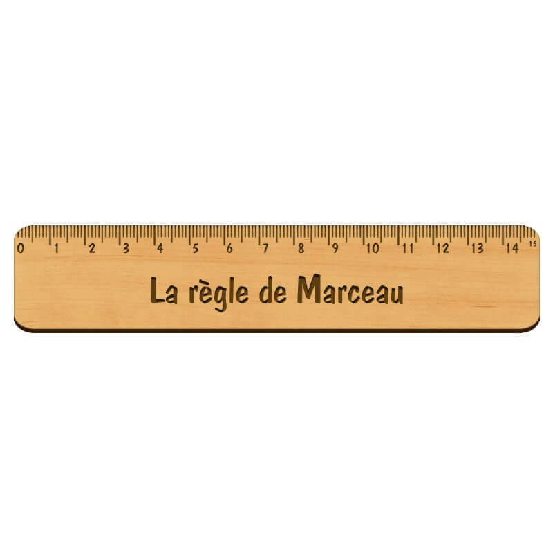 Règle personnalisée made in France en bois - 151 x 30 mm