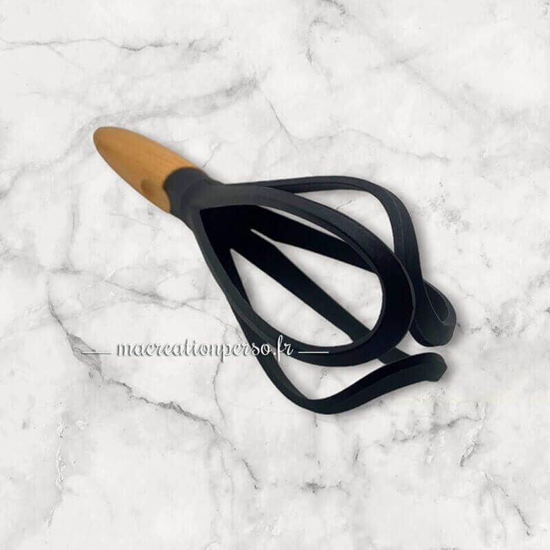 Fouet pâtisserie bois bambou personnalisable et plastique 
