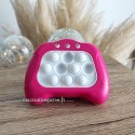 Jeu de pop it électronique manette rose personnalisable