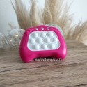 Pop it jeu électronique manette personnalisé prénom Ava rose et blanc