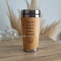 Thermos alimentaire isotherme personnalisé en bambou