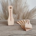 Spatule raclette bois personnalisée prénom