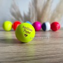 Cochonnet obut pétanque but personnalisé homologué jaune gravé Meilleur Papa cœur