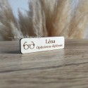 Badge bois personnalisé opticienne professionnel aimanté