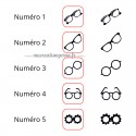 Badge opticien nominatif personnalisé lunettes