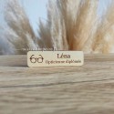 Badge professionnel opticien aimanté en bois personnalisé 