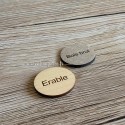 Matière porte médaille personnalisé foot bois 