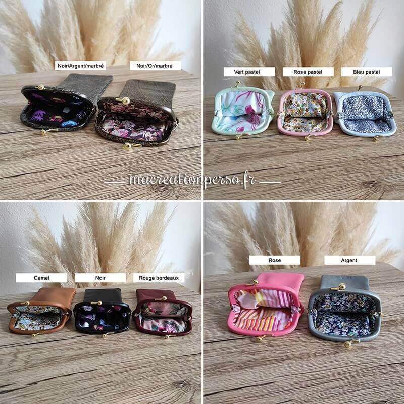 Étui lunettes personnalisé marque page cuir pu
