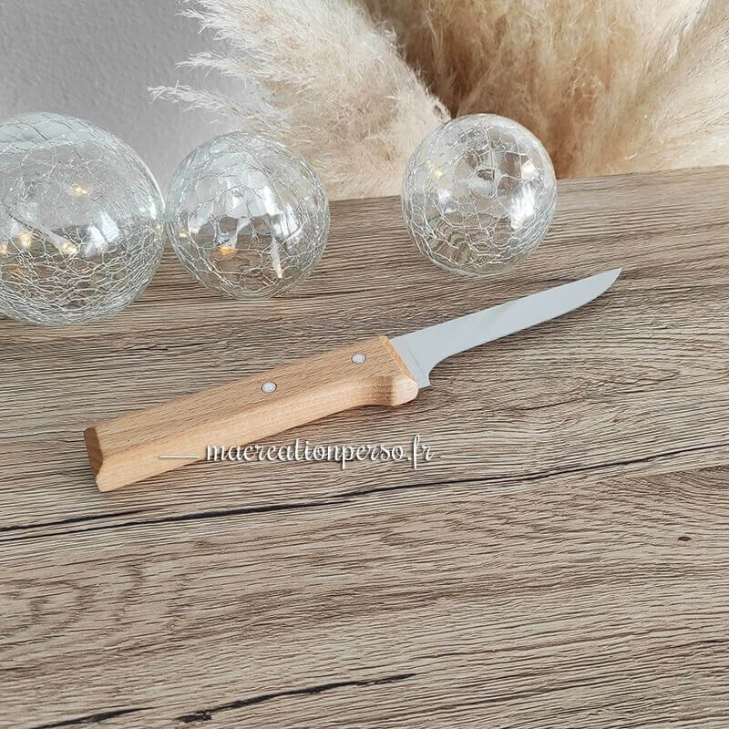 Couteau à steak Opinel N°122 lame acier inoxydable manche bois