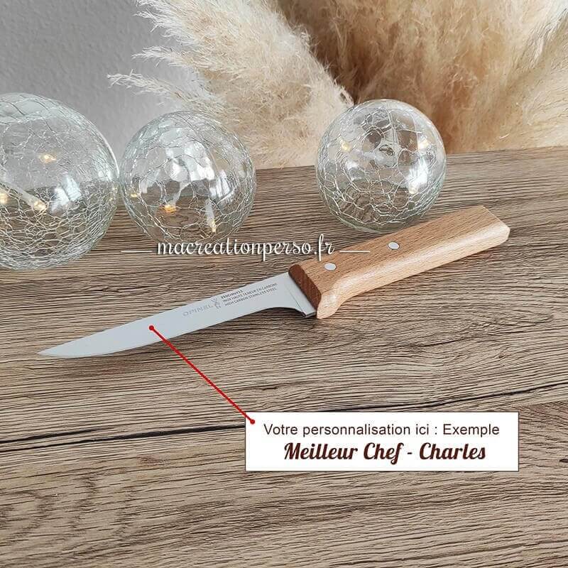 Couteau pour couper la viande Opinel personnalisé N°122