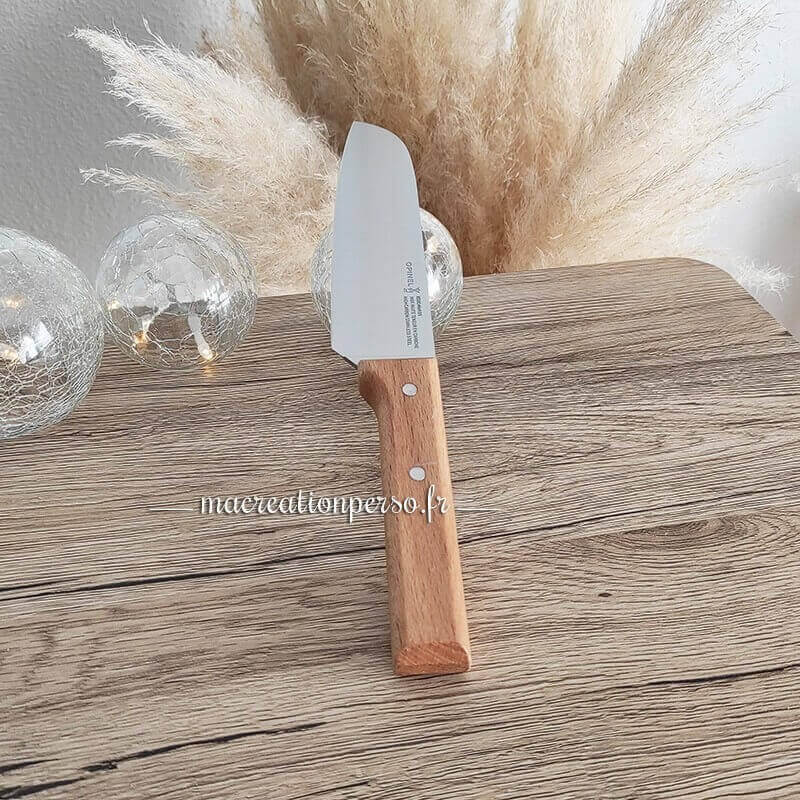 Couteau de cuisine Japonais Santoku personnalisable Opinel