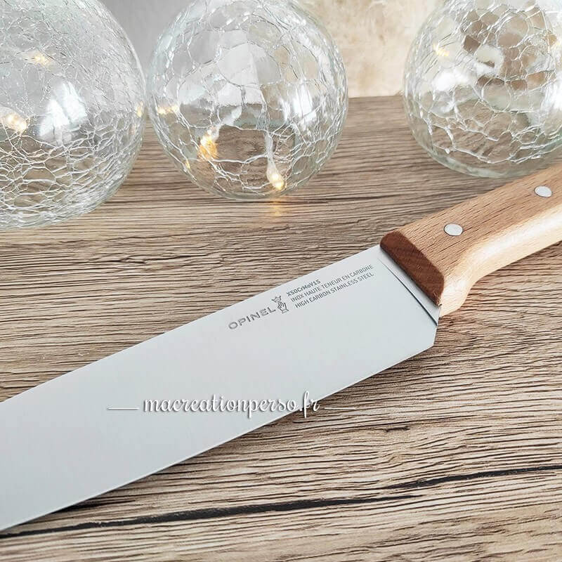 Couteau Santoku 119 personnalisé lame inox Opinel 