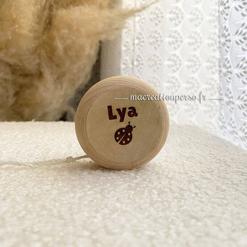 Yoyo bois personnalisé coccinelle Lya