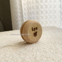 Yoyo jouet en bois personnalisé prénom Lya