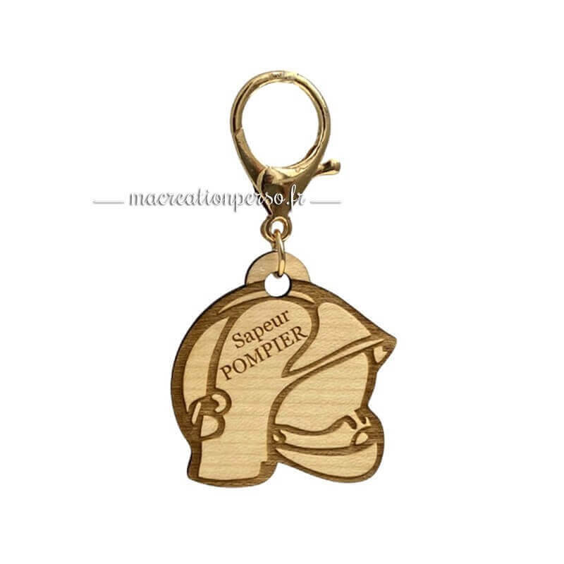 Cadeau personnalisé pompier porte-clef
