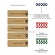 5 Plaquettes personnalisables jetons map monde 