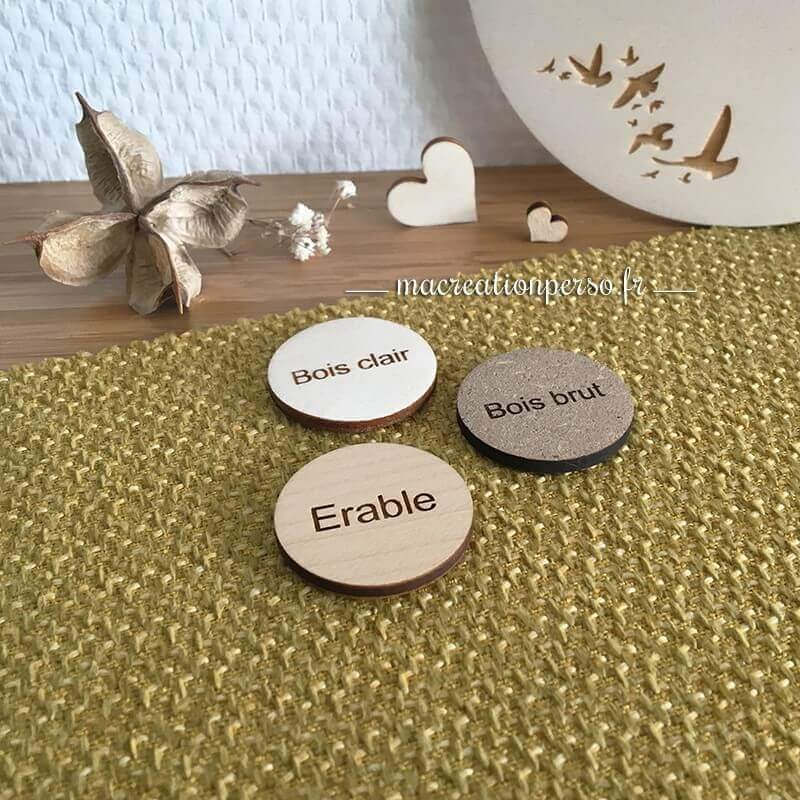 Matières du porte cartes à jouer en bois personnalisé