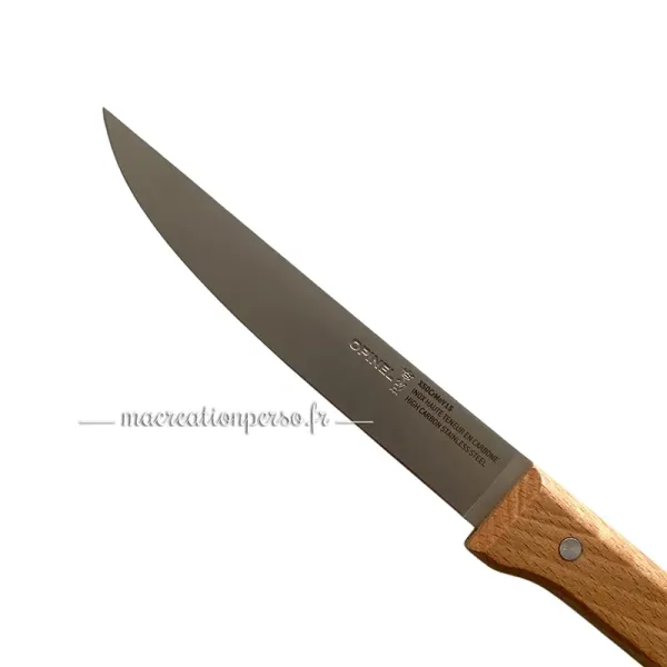 Couteau à découper Opinel Parallèle n°120, conçu pour découper rôtis, gigots et volailles avec précision.