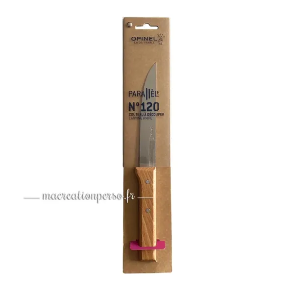 Couteau à découper personnalisable Opinel, une pièce unique alliant performance et gravure sur mesure.