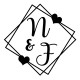 Exemple de tampon initiale avec N et F ainsi que deux coeurs