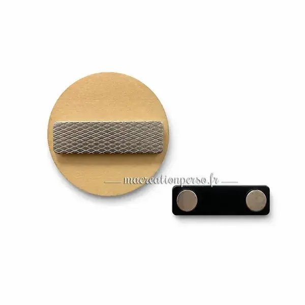 Attache magnétique pour badge optique professionnel