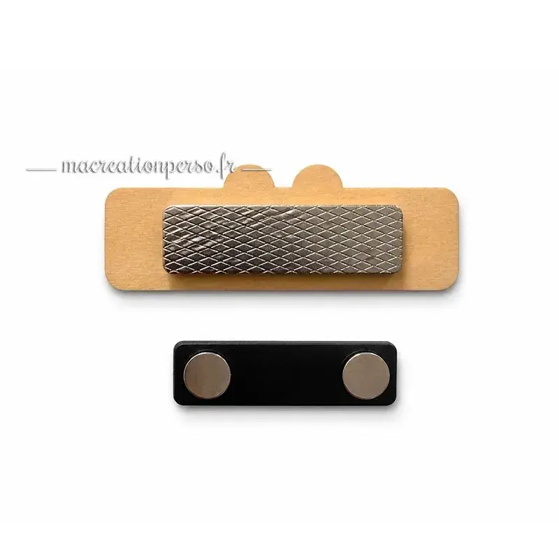 Fixation magnétique du badge opticien apprenti personnalisable