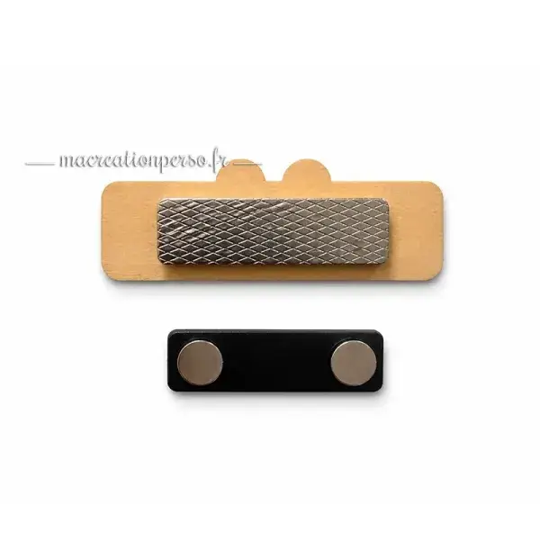 Fixation magnétique du badge opticien apprenti personnalisable