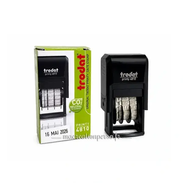Mini dateur Trodat 4810 compact et pratique pour un usage quotidien au bureau.