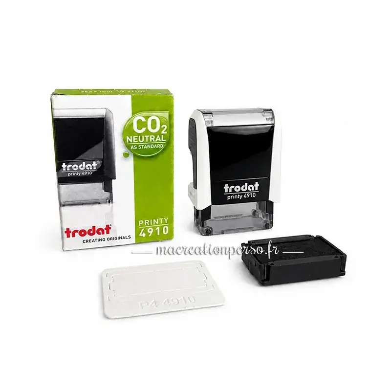 Mini tampon encreur Trodat 4910 compact et léger, parfait pour une utilisation quotidienne au bureau.