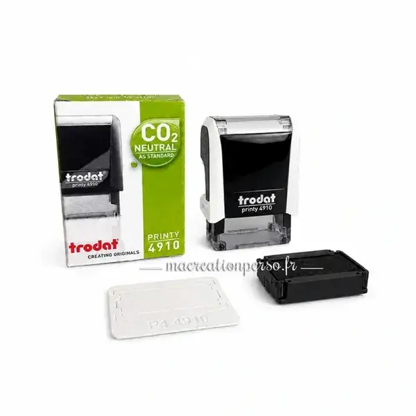 Mini tampon encreur Trodat 4910 compact et léger, parfait pour une utilisation quotidienne au bureau.