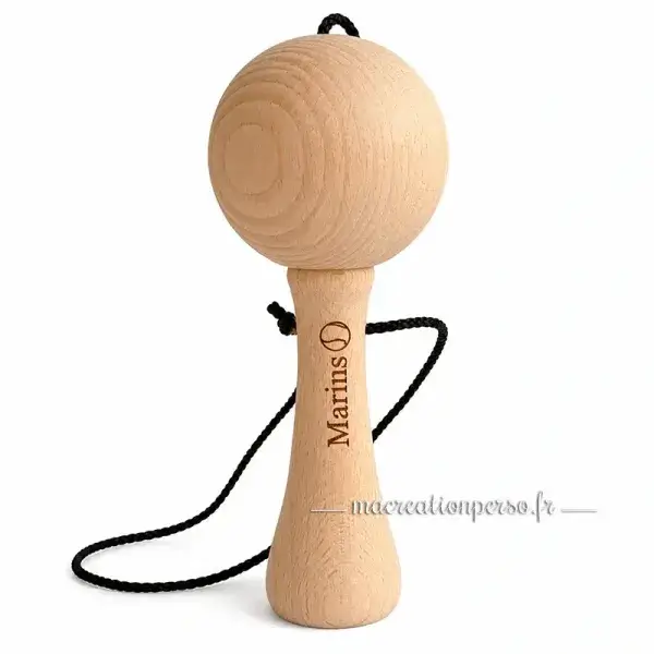 Bilboquet jeu en bois personnalisé avec prénom