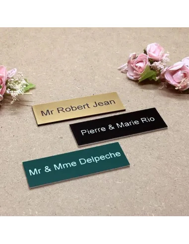 3 plaques de boite aux lettres personnalisés