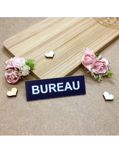 Plaque boite aux lettres pas cher bureau bleu marine