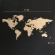 Carte du monde en bois personnalisable dimension 132 par 66 cm