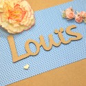 Prénom decoupé Louïs personnalisé en bois