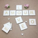 Lettre scrabble en bois géante personnalisée