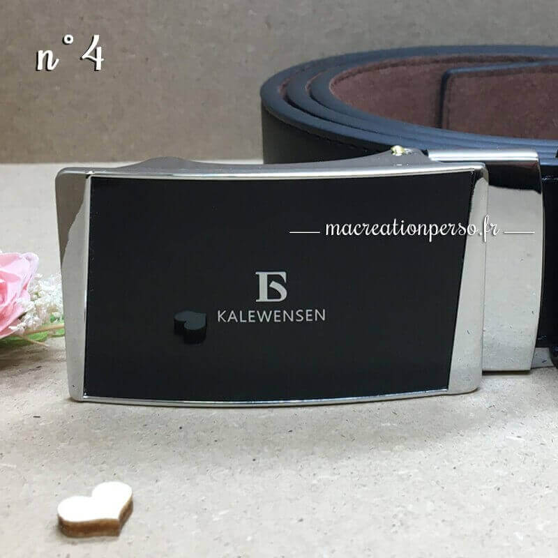 Ceinture automatique Kalewensen noire boucle numéro 4