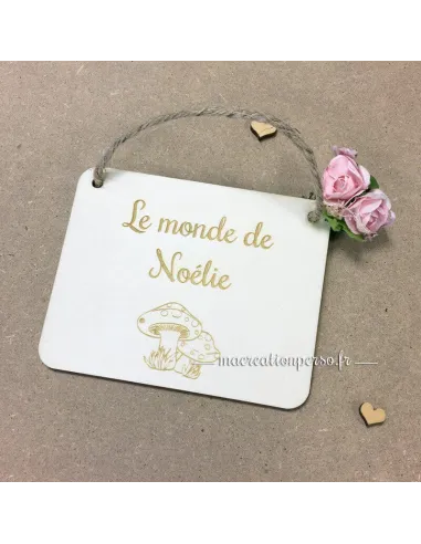 Plaque de porte personnalisée - macreationperso