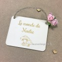 Plaque de porte personnalisée - macreationperso