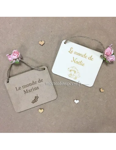 Plaque de porte personnalisée - macreationperso