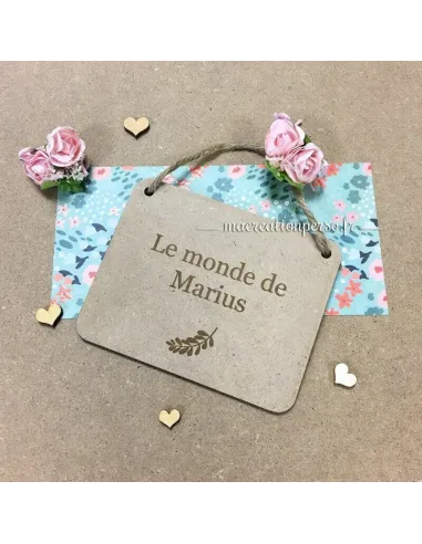 Plaque de porte personnalisée - macreationperso